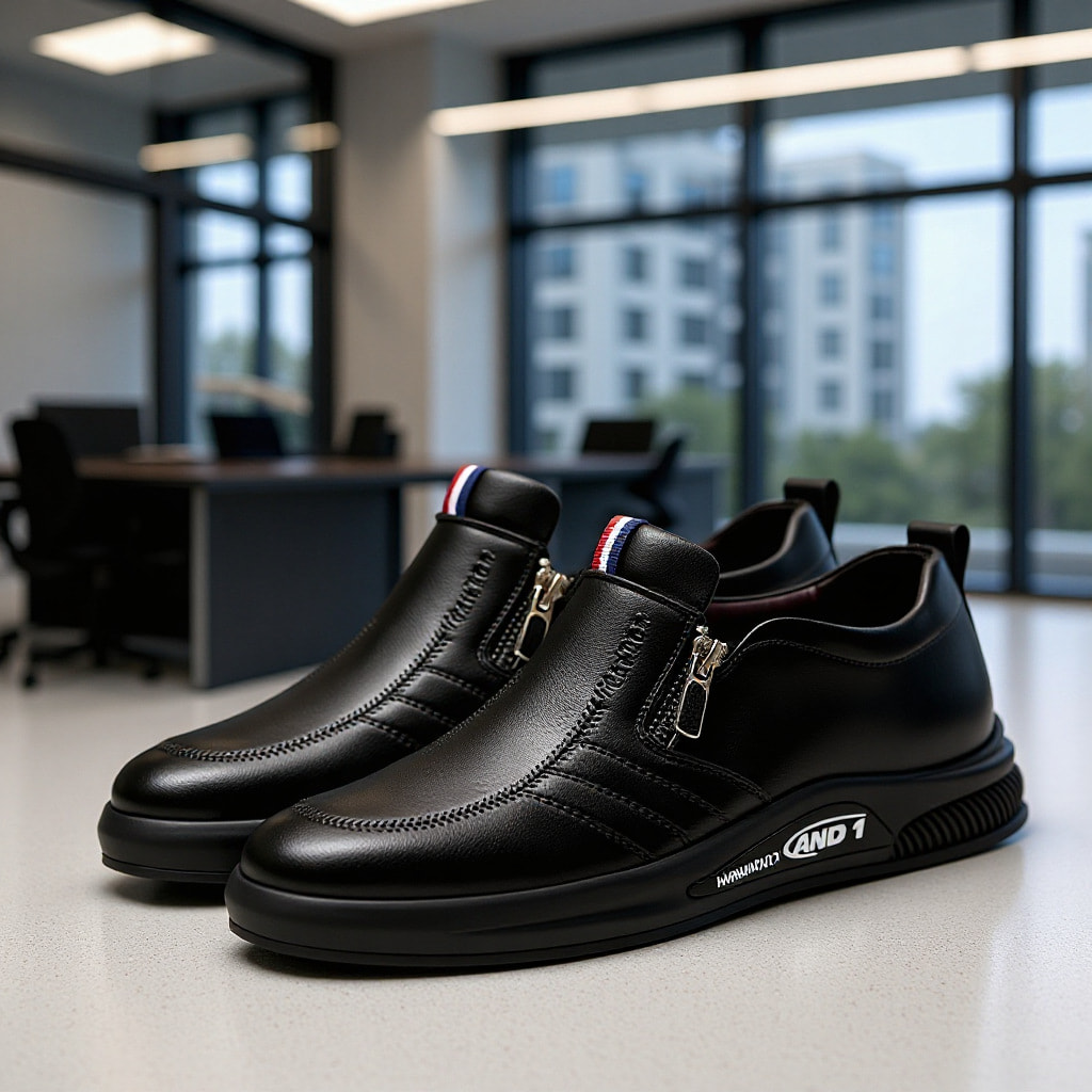 Trendy White & Black color Shoe - Image 7